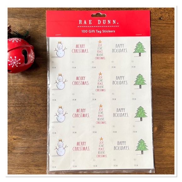 RAE DUNN Gift Tag Stickers (100pcs) 🆕🏷️ - Picture 4 of 4